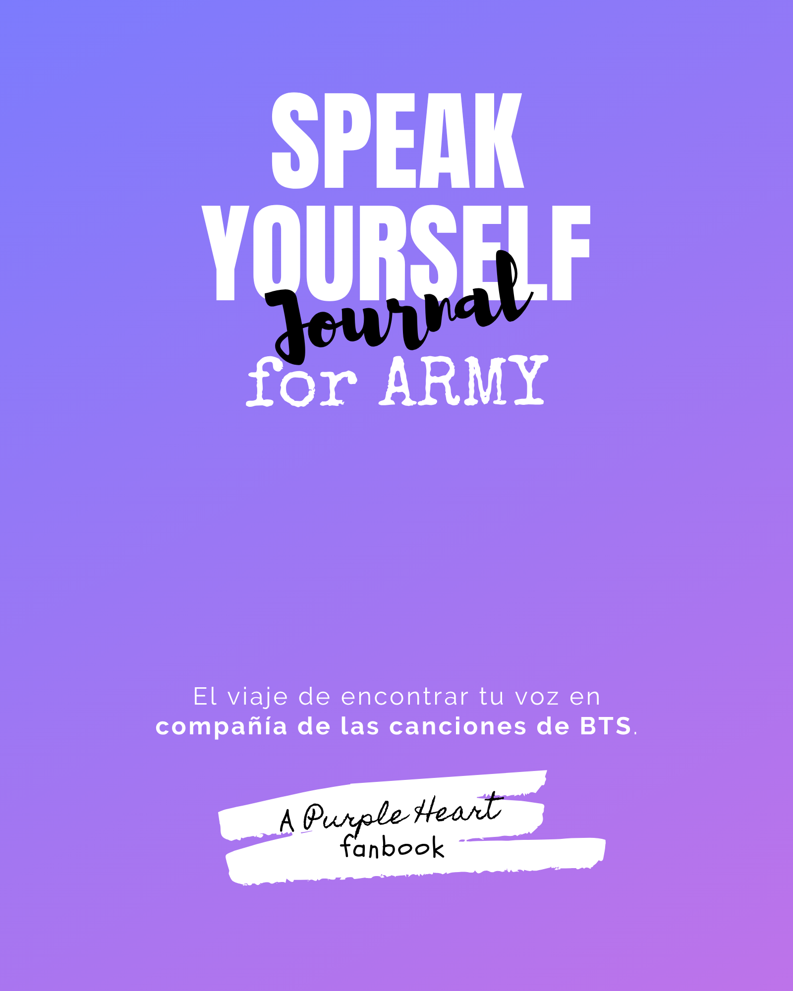 Speak Yourself Journal para ARMY — portada del journal digital