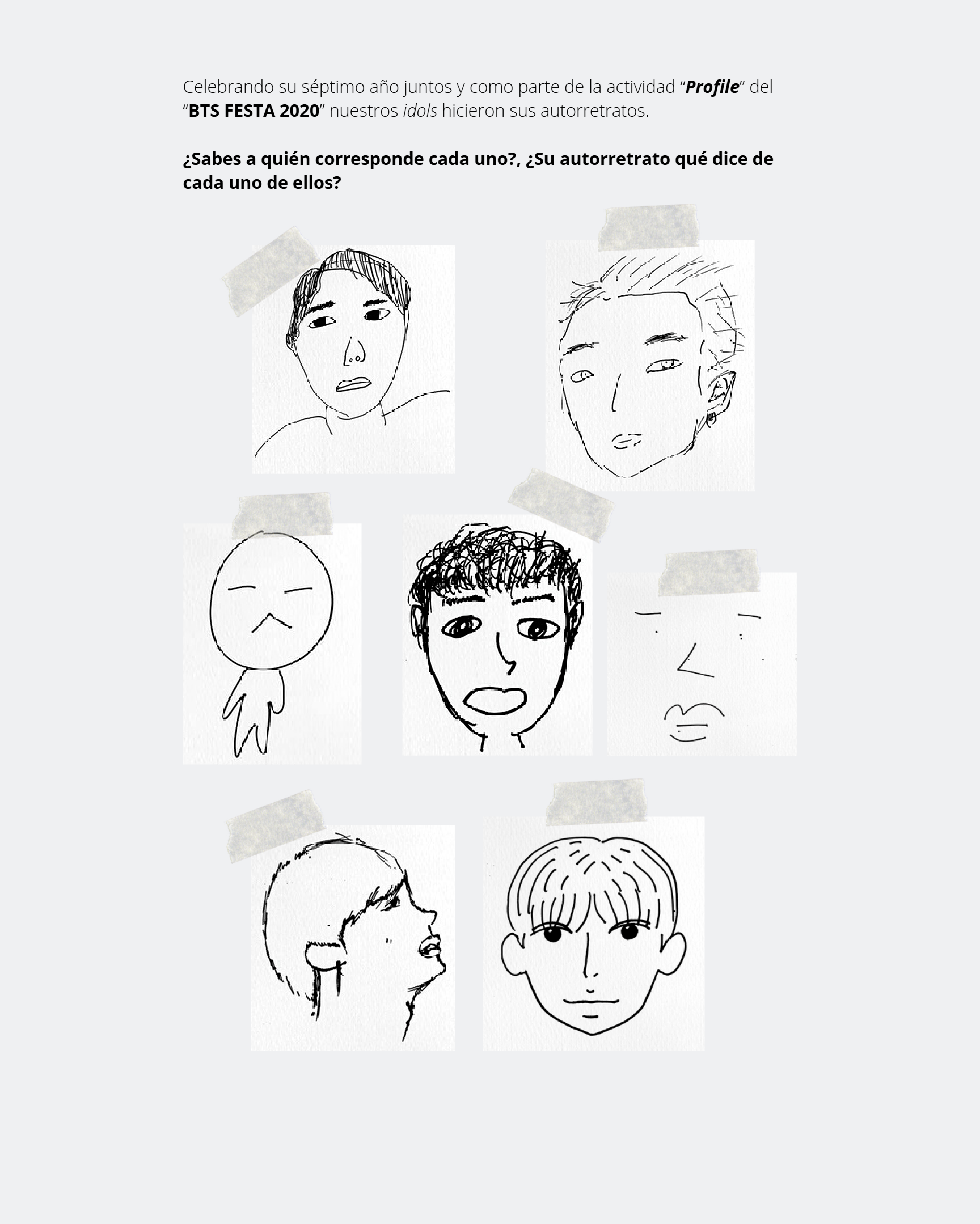 Autorretratos de BTS — BTS Festa 2020
