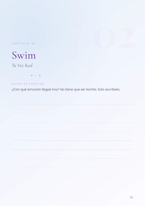 Capítulo 02 Swim — Tu Voz Real