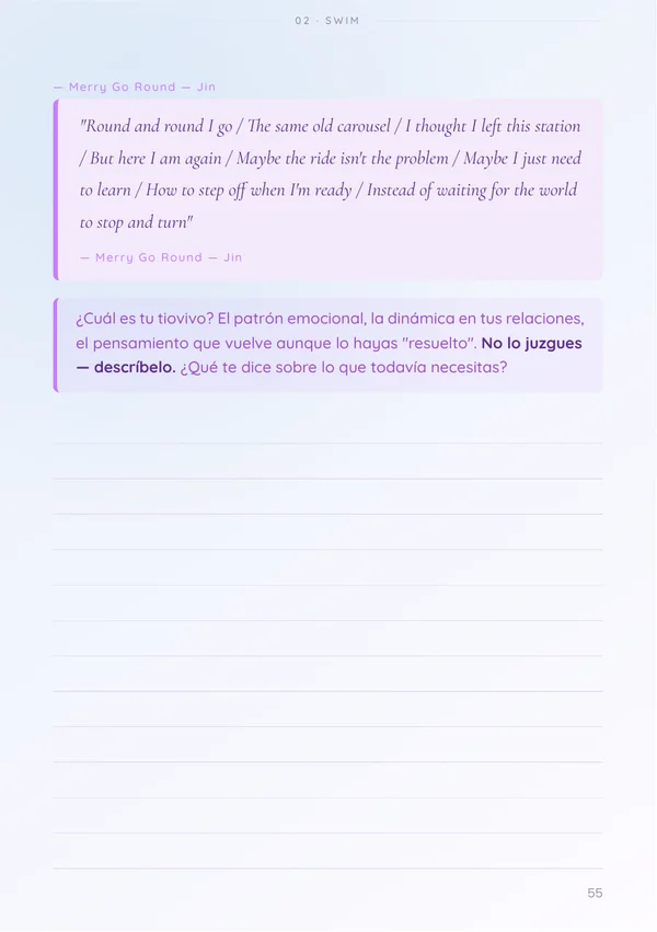 Merry Go Round — Jin · ejercicio guiado por letra de BTS